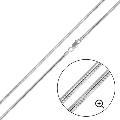 Italian Solid Sterling Silver Round Snake Chain 030 - 1.2mm Elegant Nickel Free Necklace with Lobster Claw Clasp Closure