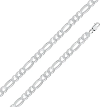 Load image into Gallery viewer, Italian Sterling Silver Figaro Chain 250- 10mm with Lobster Clasp Closure