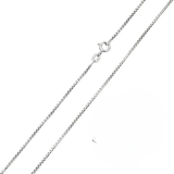 Sterling Silver 060-1MM Round Box Chain