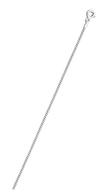 Italian Sterling Silver Curb 050-1.7mm Chain