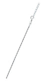 Sterling Silver Rhodium Plated Rope Chain