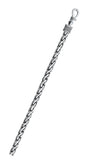Sterling Silver Oxidized 4.4mm Rope Bali Chain