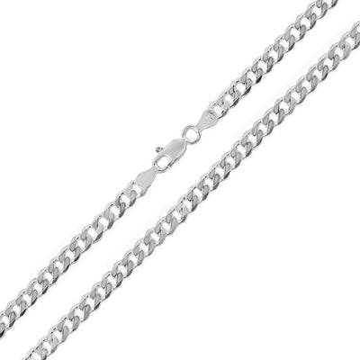 Sterling Silver 080-3.5MM Super Flat Curb Chain
