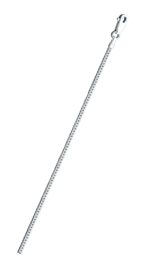 Sterling Silver Anti-Tarnish Miami Cuban Link 060-1.9mm Chain