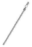 Sterling Silver Oxidized 3.6mm Weave Bali Chain