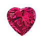 Sterling Silver Rhodium Plated 3mm Heart Color CZ Earrings