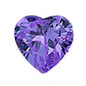 Load image into Gallery viewer, Sterling Silver Rhodium Plated 5mm Heart Color CZ Earrings