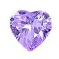 Load image into Gallery viewer, Sterling Silver Rhodium Plated 6mm Heart Color CZ Earrings