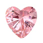 Load image into Gallery viewer, Sterling Silver Rhodium Plated 6mm Heart Color CZ Earrings